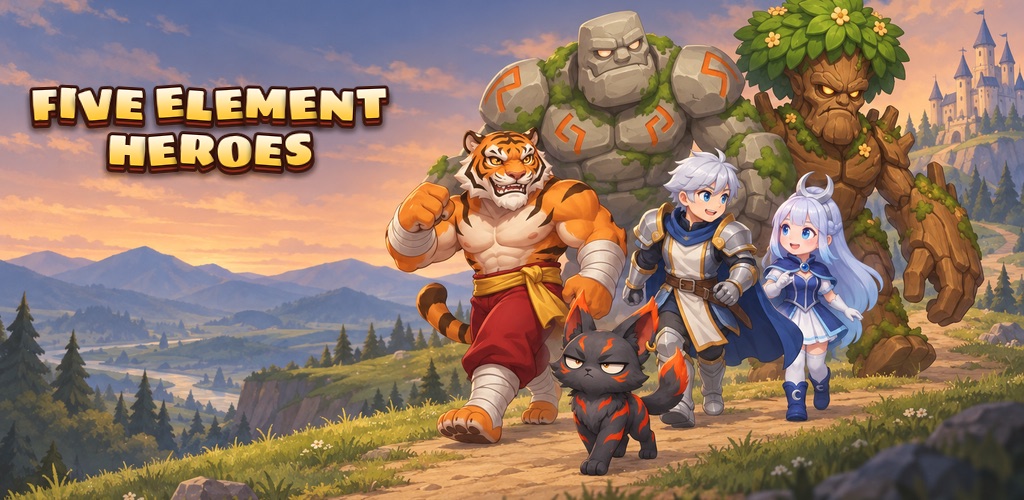 Five Element Heroes: heroes of the five elements on the road